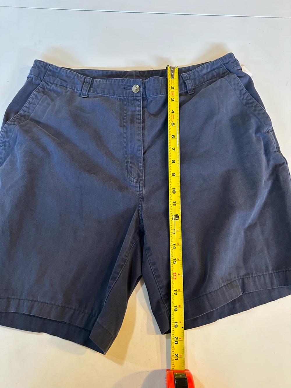 LL Bean 100% Cotton Navy Blue Shorts